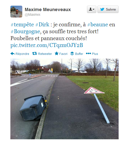 alerte météo Besançon dirk